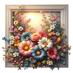 Painting with flowers