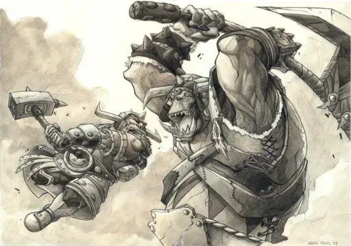 Orc_VS_Dwarf_by_YopparattaNoSaru.webp